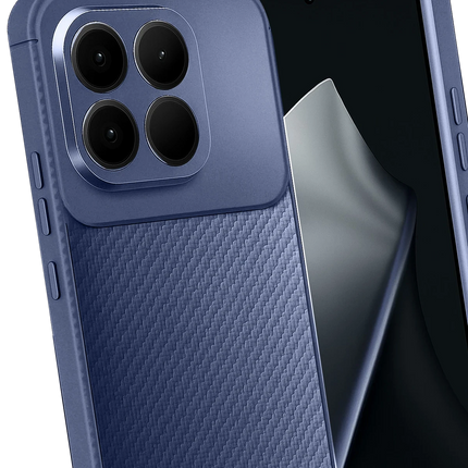 Xiaomi Mi 15T Auto Focus Karbon Kapak Kılıf - Lacivert 3
