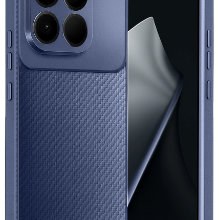 Xiaomi Mi 15T Auto Focus Karbon Kapak Kılıf - Lacivert