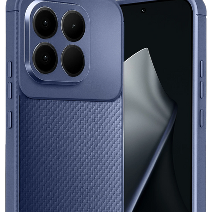 Xiaomi Mi 15T Auto Focus Karbon Kapak Kılıf - Lacivert 2