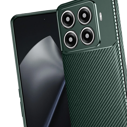 Xiaomi Mi 15T Pro Auto Focus Karbon Kapak Kılıf - Koyu Yeşil 3