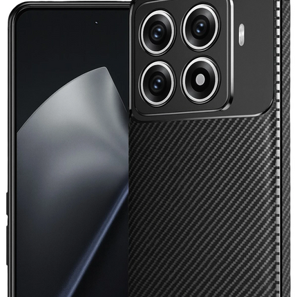 Xiaomi Mi 15T Pro Auto Focus Karbon Kapak Kılıf - Siyah 2