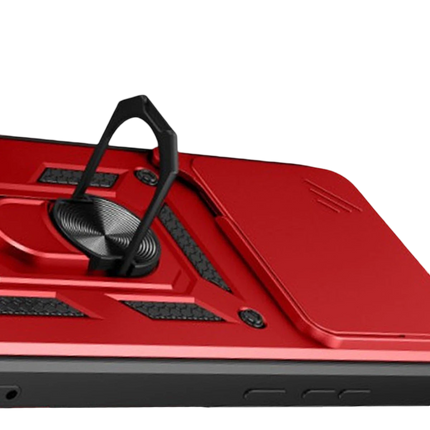 Xiaomi Mi 15T Pro Pars Lens Yüzüklü Silikon Kılıf - Kırmızı 3