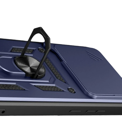 Xiaomi Mi 15T Pro Pars Lens Yüzüklü Silikon Kılıf - Lacivert 3