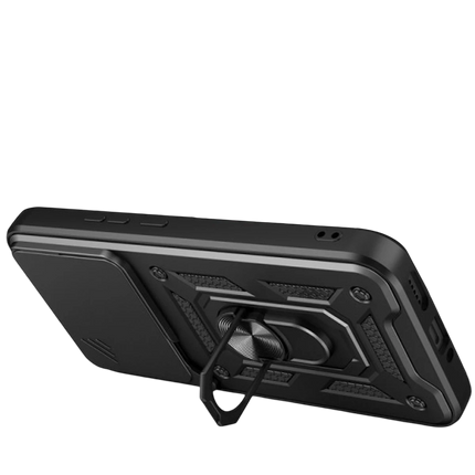 Xiaomi Mi 15T Pro Pars Lens Yüzüklü Silikon Kılıf - Siyah 2