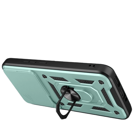 Xiaomi Mi 15T Pro Pars Lens Yüzüklü Silikon Kılıf - Yeşil 2