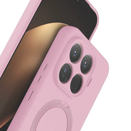 Xiaomi Mi 15T Pro Regal Magsafe Standlı Kapak Kılıf - Açık Pembe 3