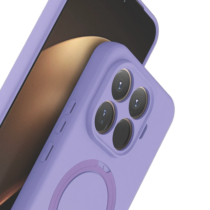 Xiaomi Mi 15T Pro Regal Magsafe Standlı Kapak Kılıf - Lila 3