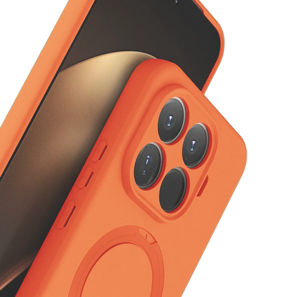 Xiaomi Mi 15T Pro Regal Magsafe Standlı Kapak Kılıf - Turuncu 3
