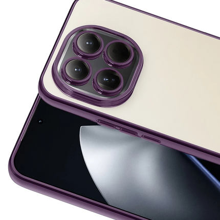 Xiaomi Mi 15T Razer Lensli Silikon Kılıf - Mor 2