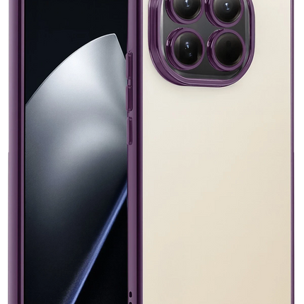 Xiaomi Mi 15T Razer Lensli Silikon Kılıf - Mor