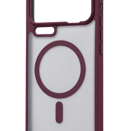 Xiaomi Mi 17 Pro Max Loji Magsafe Kapak Kılıf - Bordo