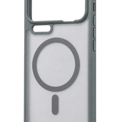 Xiaomi Mi 17 Pro Max Loji Magsafe Kapak Kılıf - Gri