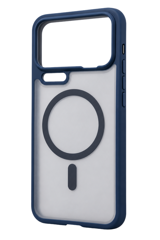 Xiaomi Mi 17 Pro Max Loji Magsafe Kapak Kılıf - Mavi