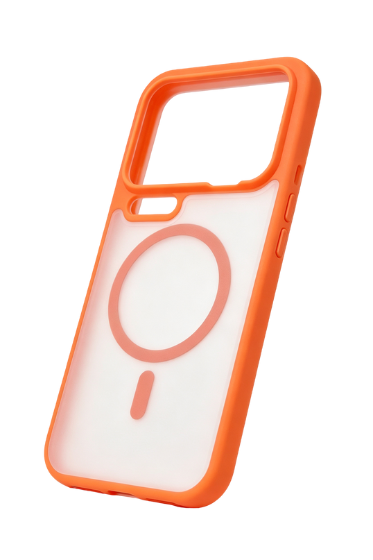 Xiaomi Mi 17 Pro Max Loji Magsafe Kapak Kılıf - Turuncu 2