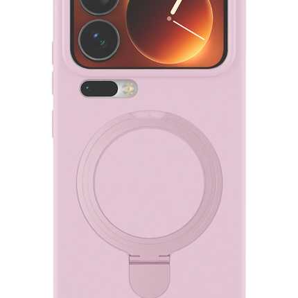 Xiaomi Mi 17 Pro Regal Magsafe Standlı Kapak Kılıf - Açık Pembe 3