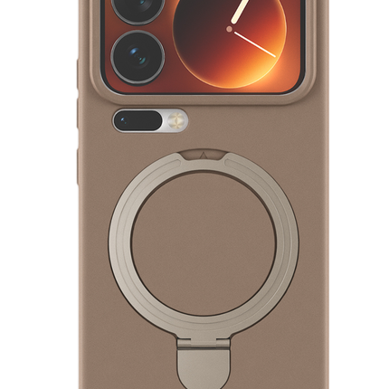 Xiaomi Mi 17 Pro Regal Magsafe Standlı Kapak Kılıf - Çöl Titanyum 3