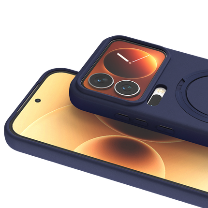 Xiaomi Mi 17 Pro Regal Magsafe Standlı Kapak Kılıf - Lacivert 2