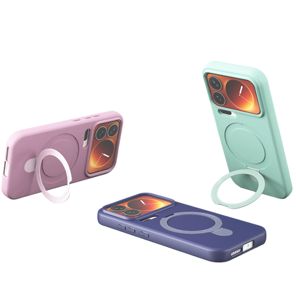 Xiaomi Mi 17 Pro Regal Magsafe Standlı Kapak Kılıf - Lila 4