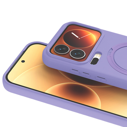 Xiaomi Mi 17 Pro Regal Magsafe Standlı Kapak Kılıf - Lila 2