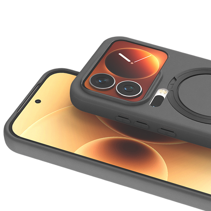 Xiaomi Mi 17 Pro Regal Magsafe Standlı Kapak Kılıf - Titan Gri 2