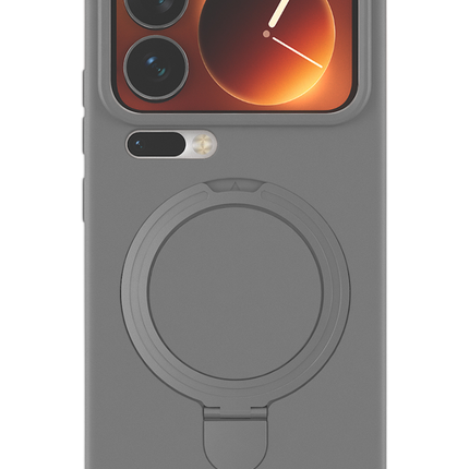 Xiaomi Mi 17 Pro Regal Magsafe Standlı Kapak Kılıf - Titan Gri 3