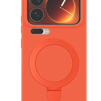 Xiaomi Mi 17 Pro Regal Magsafe Standlı Kapak Kılıf - Turuncu 3