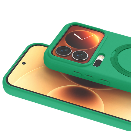 Xiaomi Mi 17 Pro Regal Magsafe Standlı Kapak Kılıf - Yeşil 2