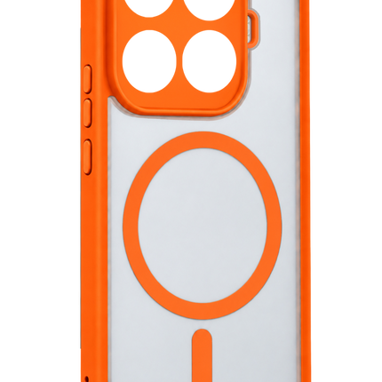 Xiaomi Mi 17T Loji Magsafe Kapak Kılıf - Turuncu