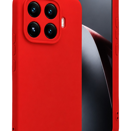 Xiaomi Mi 17T Pro Nano içi Kadife Silikon Kılıf - Kırmızı