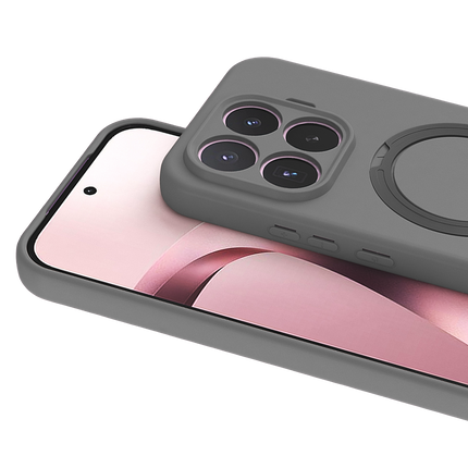 Xiaomi Mi 17T Pro Regal Magsafe Standlı Kapak Kılıf - Titan Gri 2