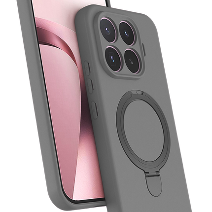Xiaomi Mi 17T Pro Regal Magsafe Standlı Kapak Kılıf - Titan Gri