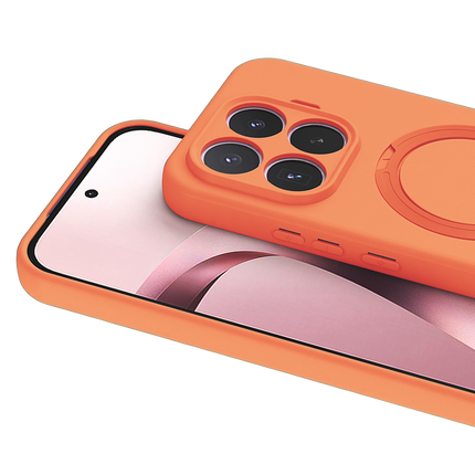 Xiaomi Mi 17T Pro Regal Magsafe Standlı Kapak Kılıf - Turuncu 2