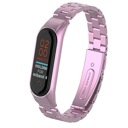 Xiaomi Mi Band 4 Metal Baklalı Kordon - Rose