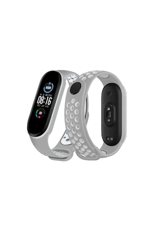 Xiaomi Mi Band 4 Spor Delikli Kordon - Gri