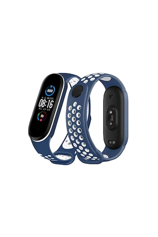 Xiaomi Mi Band 6 Spor Delikli Kordon - Lacivert
