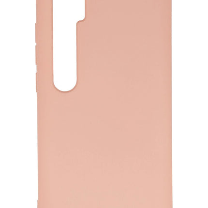 Xiaomi Mi Note 10 Lite Nano içi Kadife Silikon Kılıf - Pudra