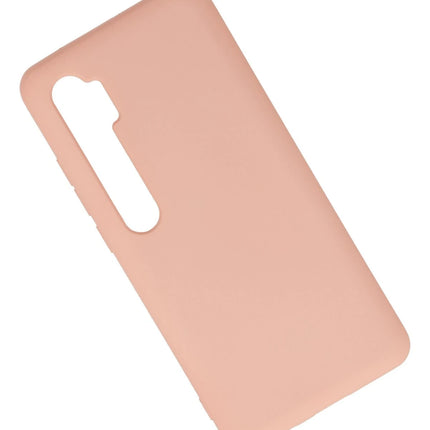 Xiaomi Mi Note 10 Lite Nano içi Kadife Silikon Kılıf - Pudra 2