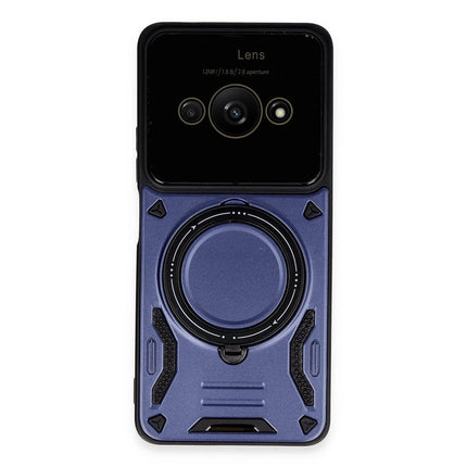 Xiaomi Poco C61 Joy Lens Standlı Kapak Kılıf - Lacivert