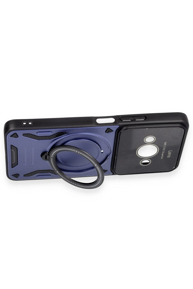 Xiaomi Poco C61 Joy Lens Standlı Kapak Kılıf - Mor 3
