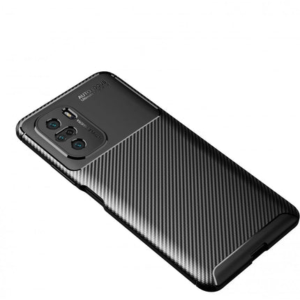 Xiaomi Poco F3 Auto Focus Karbon Kapak Kılıf - Siyah 2