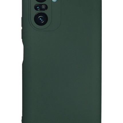 Xiaomi Poco F3 Nano içi Kadife Silikon Kılıf - Koyu Yeşil