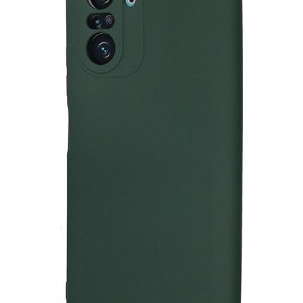 Xiaomi Poco F3 Nano içi Kadife Silikon Kılıf - Koyu Yeşil 2