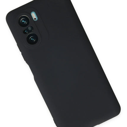 Xiaomi Poco F3 Nano içi Kadife Silikon Kılıf - Lacivert 2