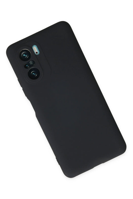 Xiaomi Poco F3 Nano içi Kadife Silikon Kılıf - Lacivert 2
