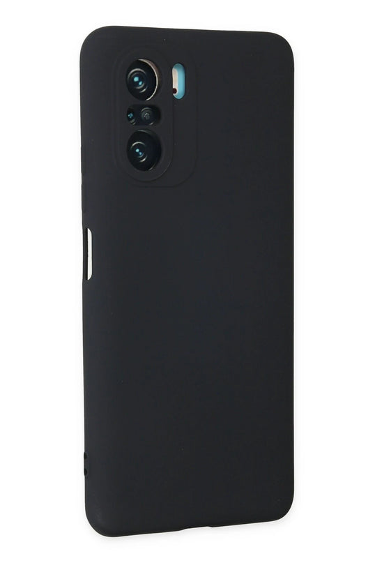 Xiaomi Poco F3 Nano içi Kadife Silikon Kılıf - Lacivert 3