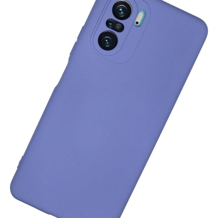 Xiaomi Poco F3 Nano içi Kadife Silikon Kılıf - Lila 2