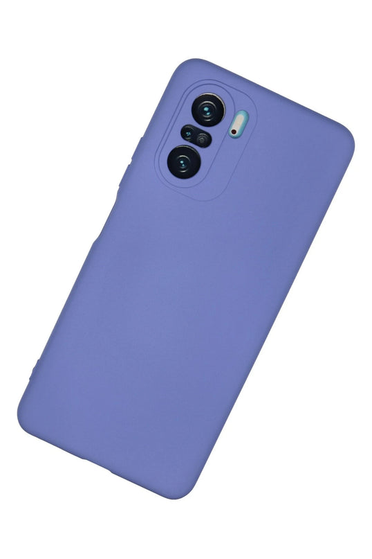 Xiaomi Poco F3 Nano içi Kadife Silikon Kılıf - Lila 2