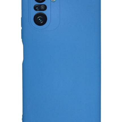 Xiaomi Poco F3 Nano içi Kadife Silikon Kılıf - Mavi