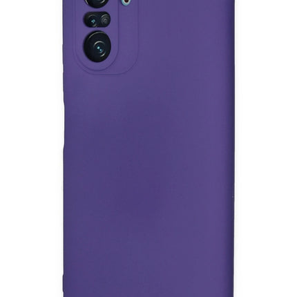 Xiaomi Poco F3 Nano içi Kadife Silikon Kılıf - Mor 3