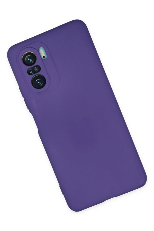 Xiaomi Poco F3 Nano içi Kadife Silikon Kılıf - Mor 2